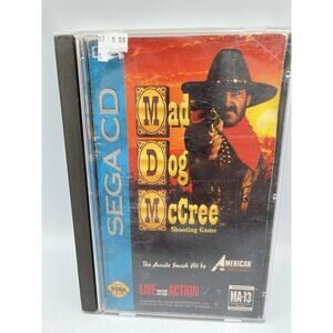 Mad Dog McCree (Sega CD Game Complete American Laser Games Tested !